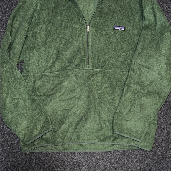 Patagonia Synchilla Men's Forest Green Zip-Up Sweater Large - Picture 5 of 9